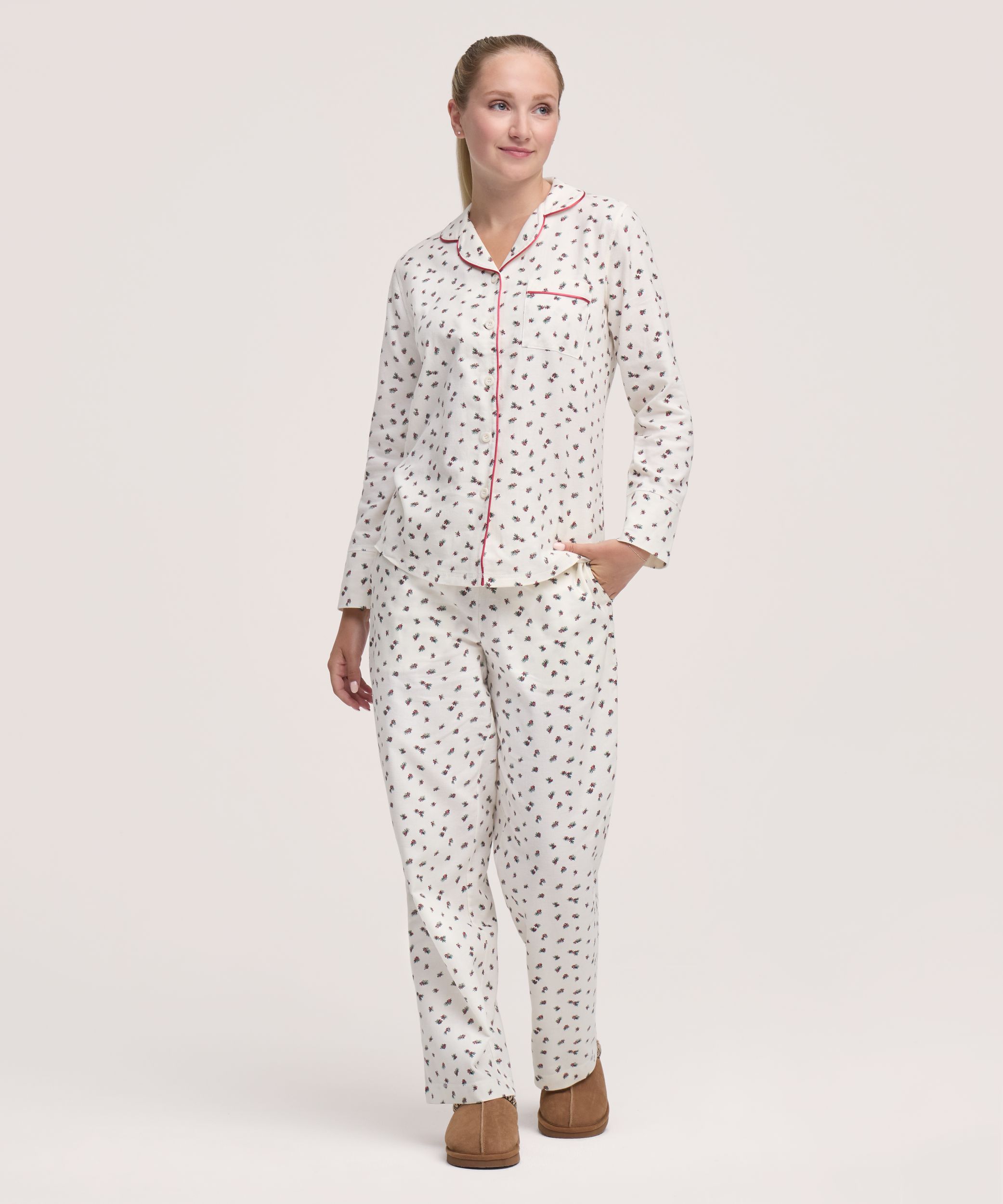 Denver Hayes Women's 2 Piece Flannel Pyjama Set