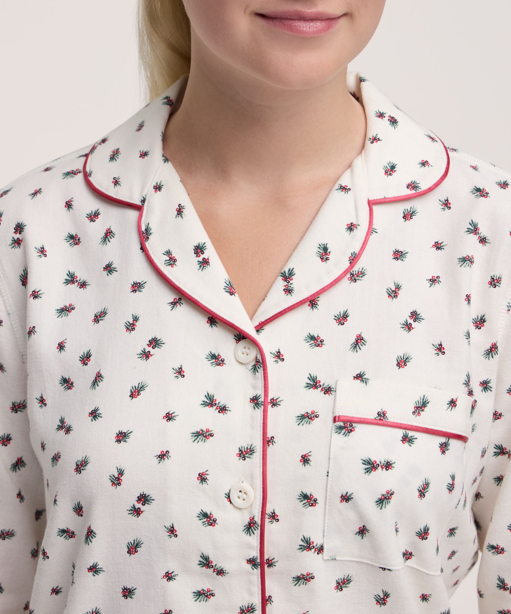 Denver Hayes Women's 2 Piece Flannel Pyjama Set