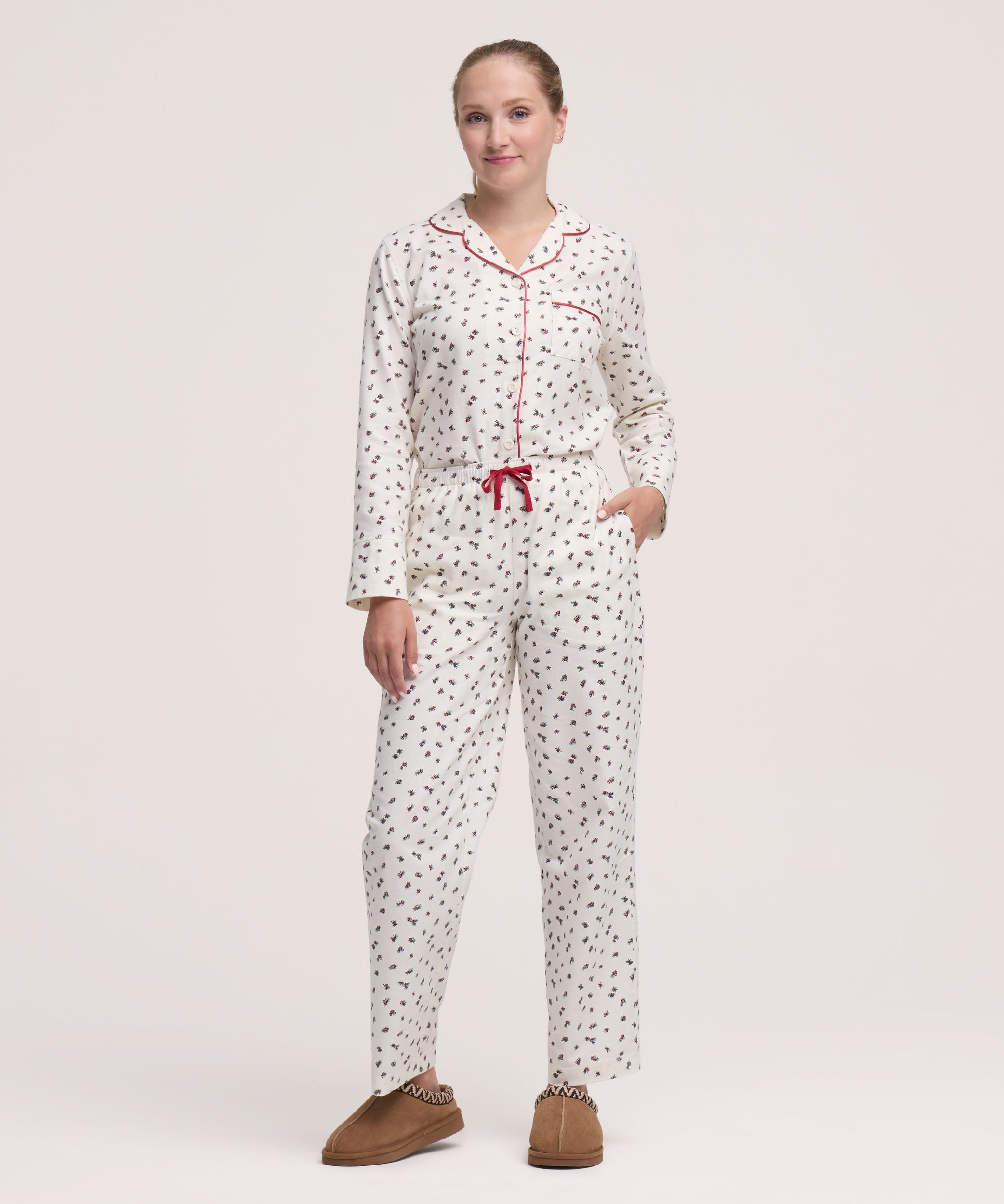 Denver Hayes Women's 2 Piece Flannel Pyjama Set
