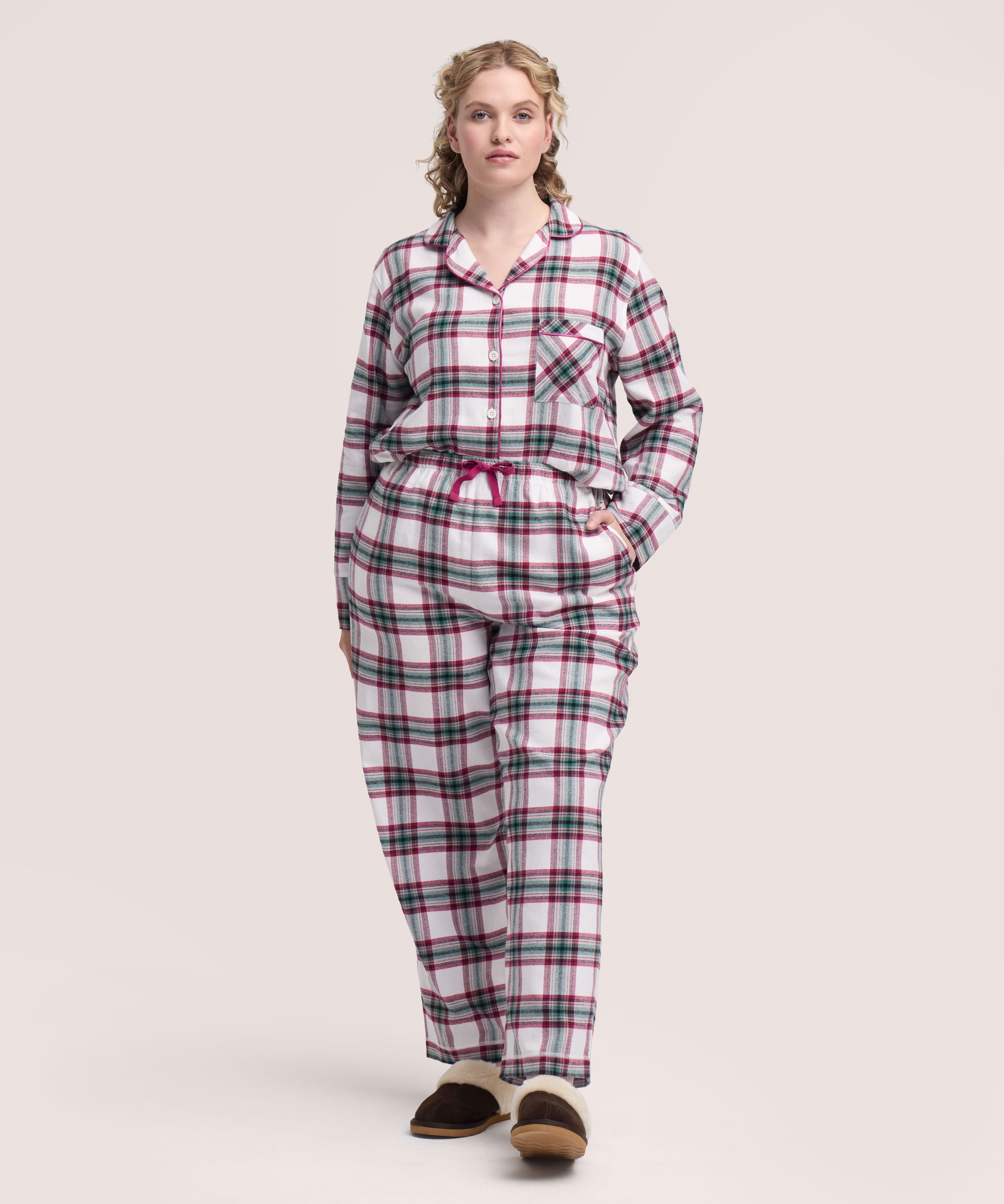 Ensemble de pyjama en flanelle 2&nbsp;pièces pour femmes, Denver Hayes