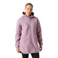 Veste extérieure longue en molleton à poils longs pour femmes, Maud, Helly Hansen Front_Flat