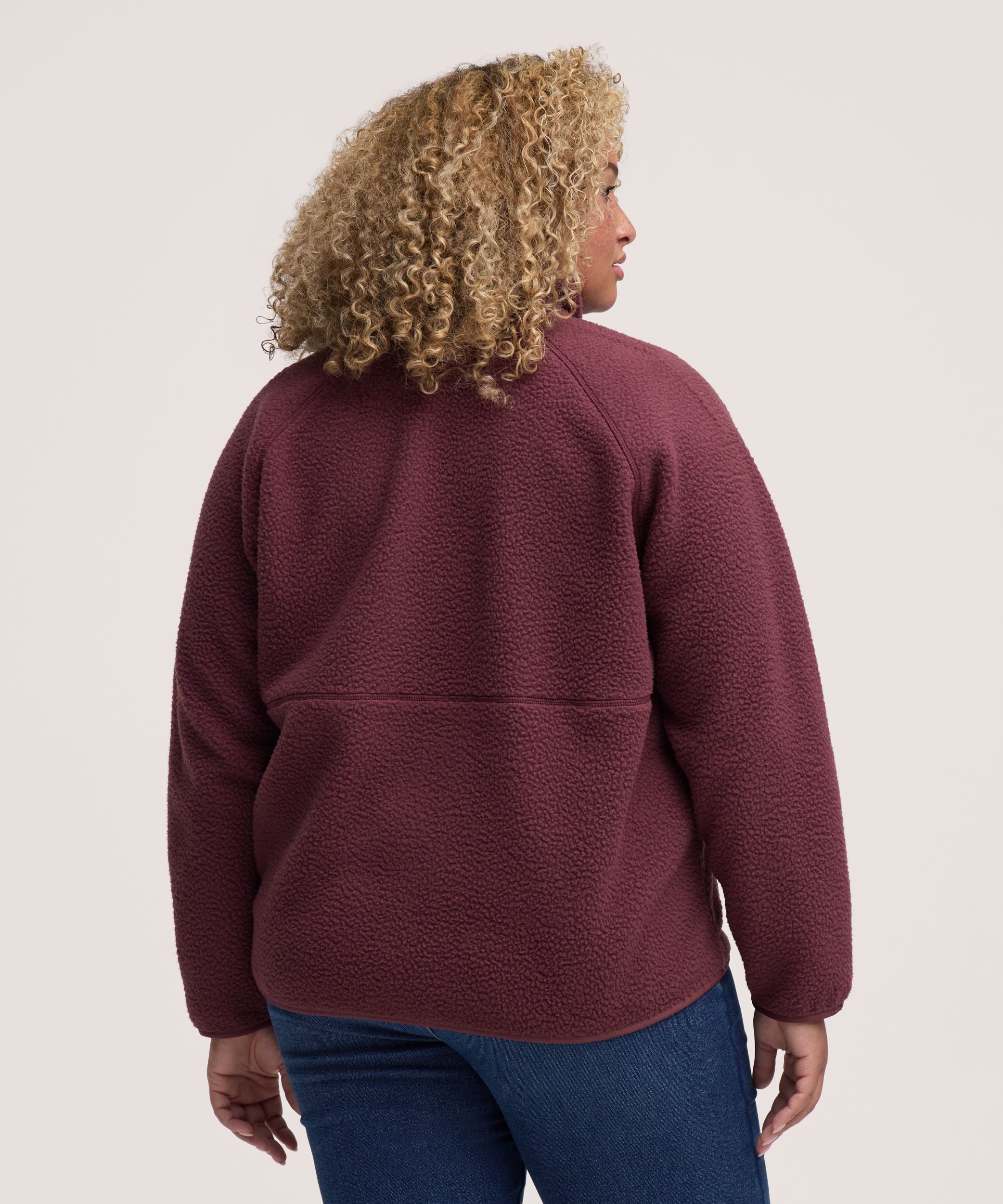 Chandail en sherpa à demi-glissière et avec T-Max pour femmes, WindRiver