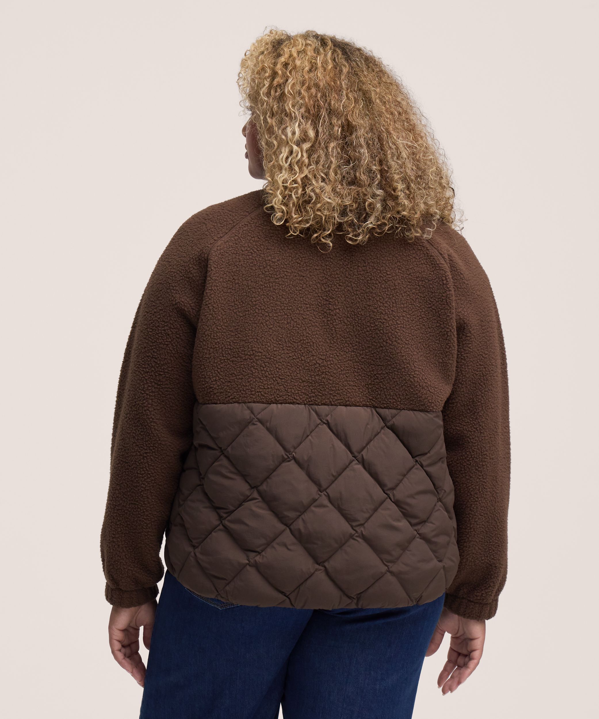 Chandail en molleton sherpa à fermeture intégrale à boutons-pression T-MAX pour femmes, WindRiver