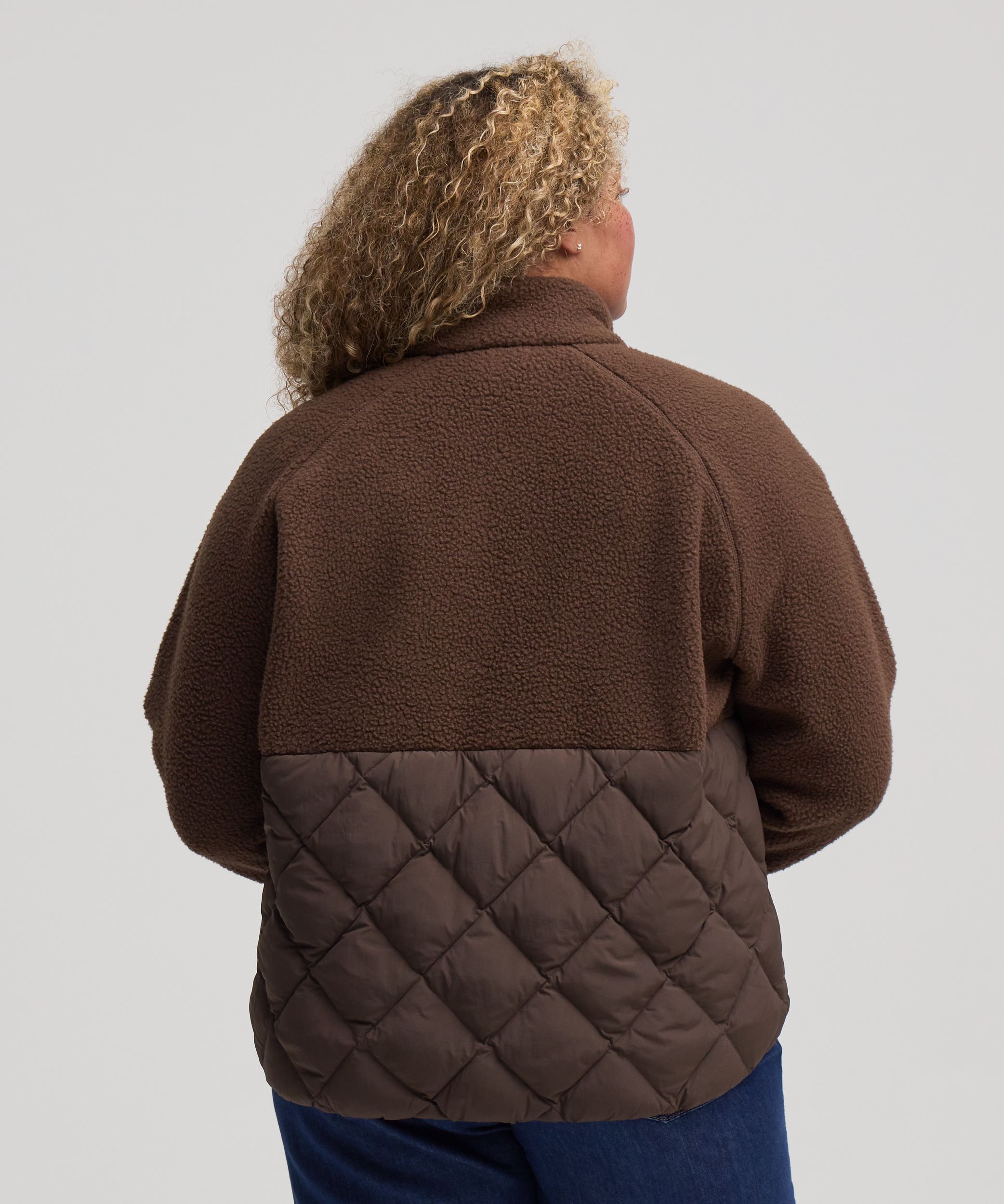 Chandail en molleton sherpa à fermeture intégrale à boutons-pression T-MAX pour femmes, WindRiver