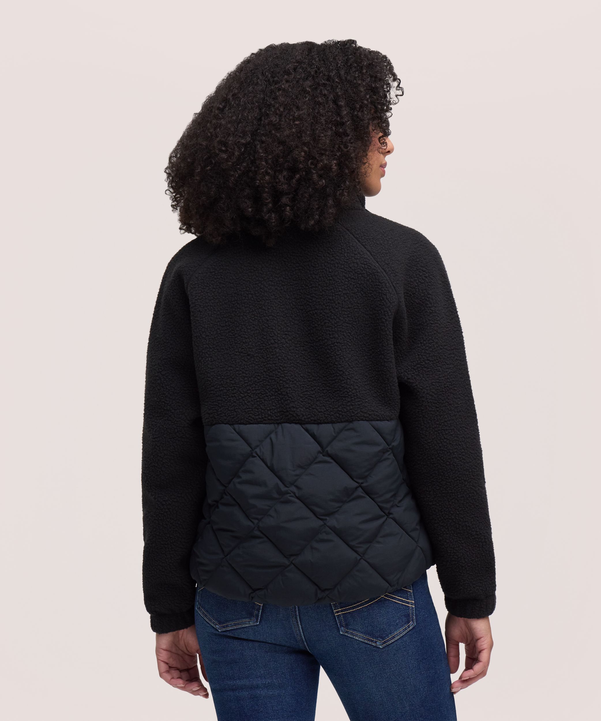 Chandail en molleton sherpa à fermeture intégrale à boutons-pression T-MAX pour femmes, WindRiver