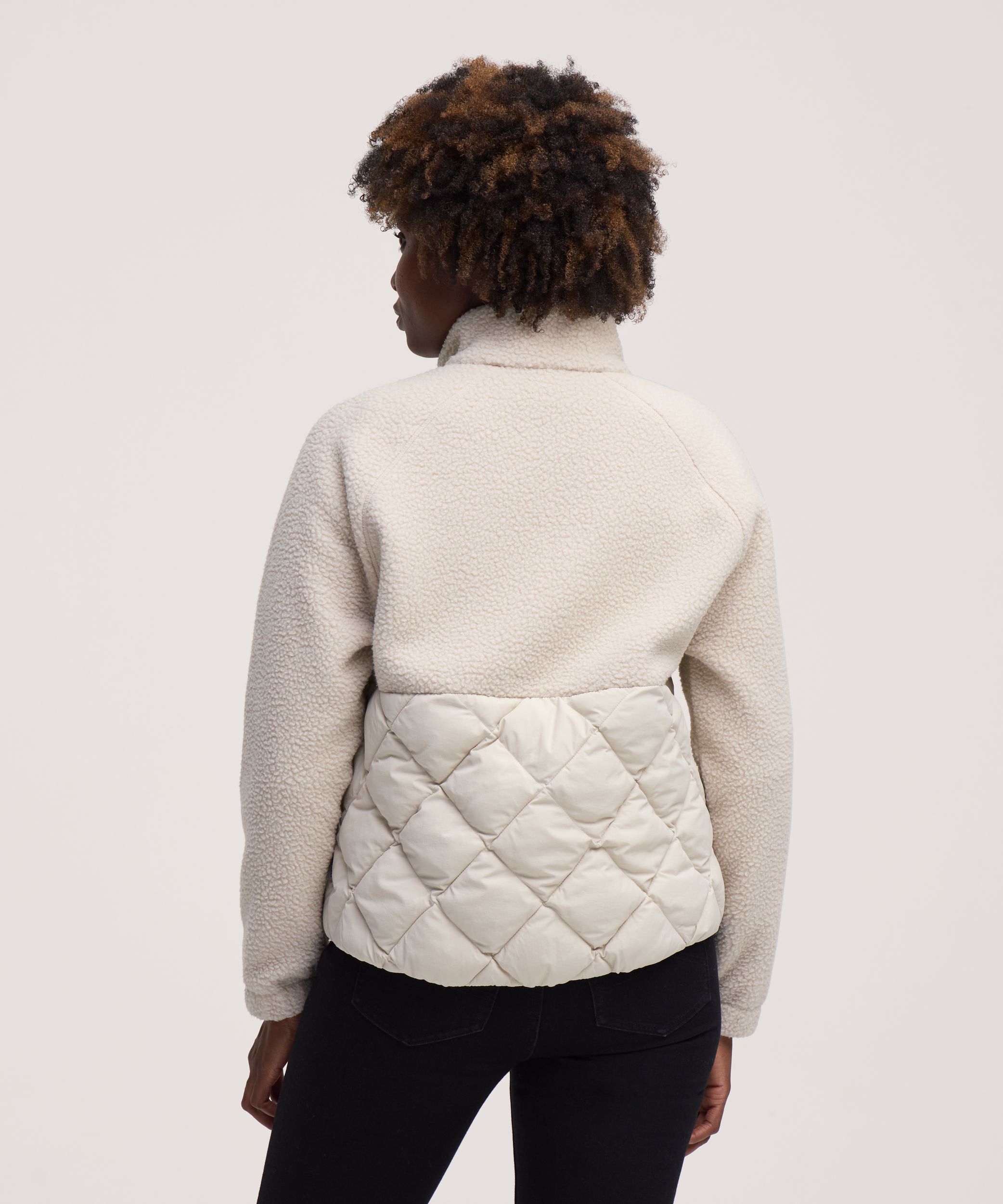 Chandail en molleton sherpa à fermeture intégrale à boutons-pression T-MAX pour femmes, WindRiver