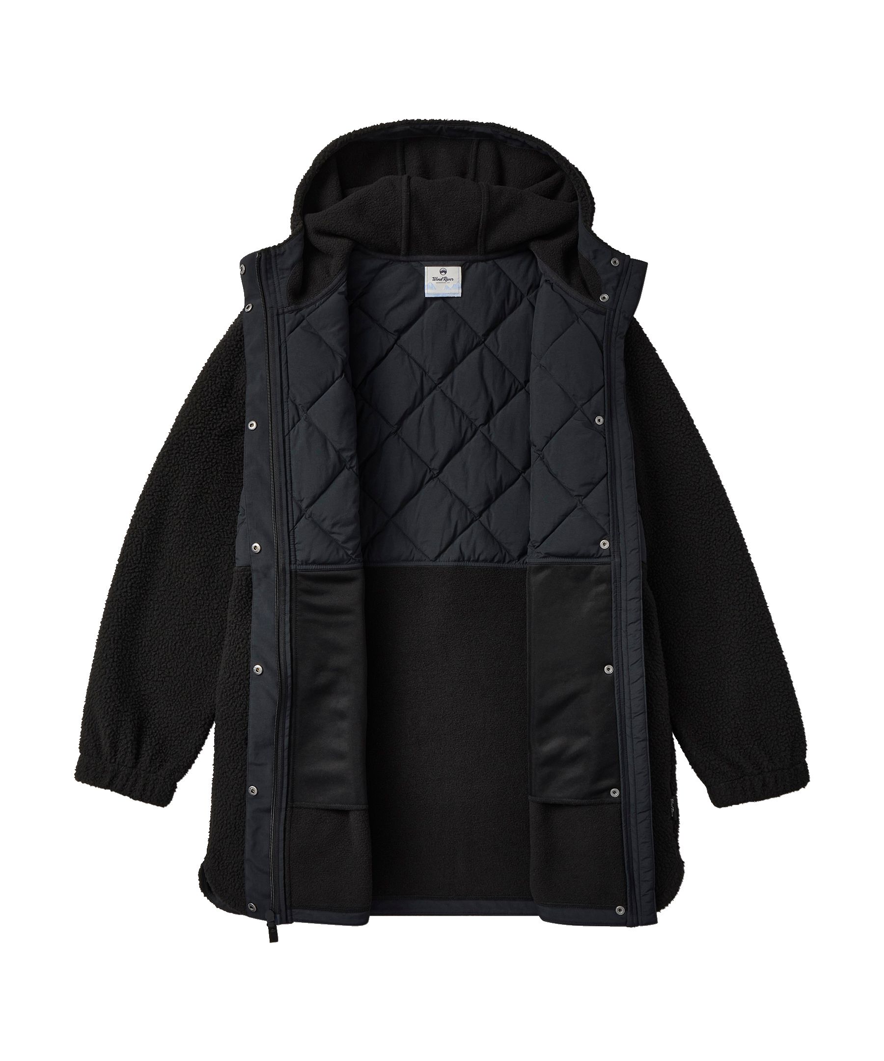 Veste longue en molleton de sherpa T-MAX pour femmes, WindRiver