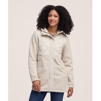 Veste longue en molleton de sherpa T-MAX pour femmes, WindRiver
