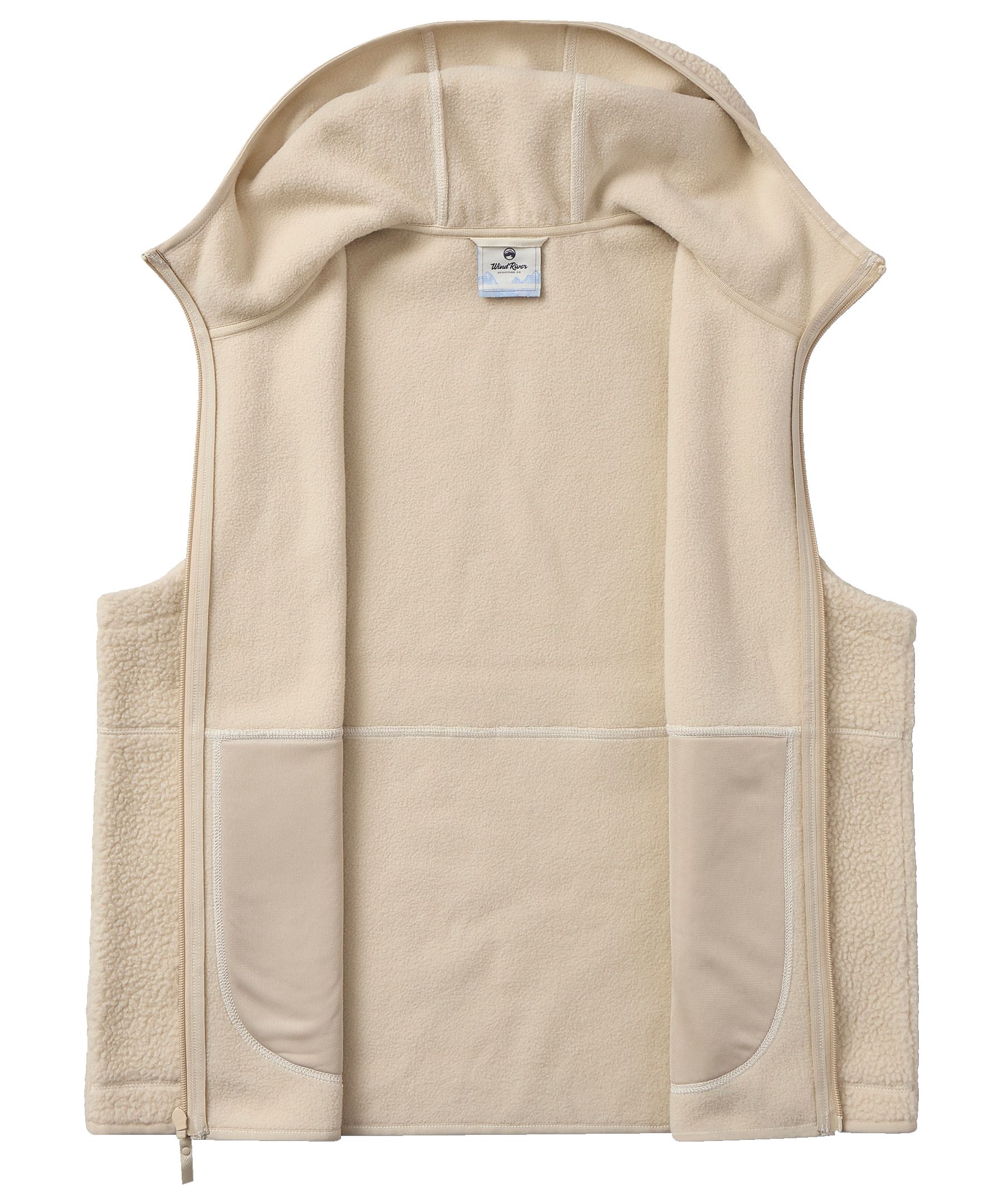 Gilet en sherpa à glissière pleine longueur T-MAX pour femmes, WindRiver