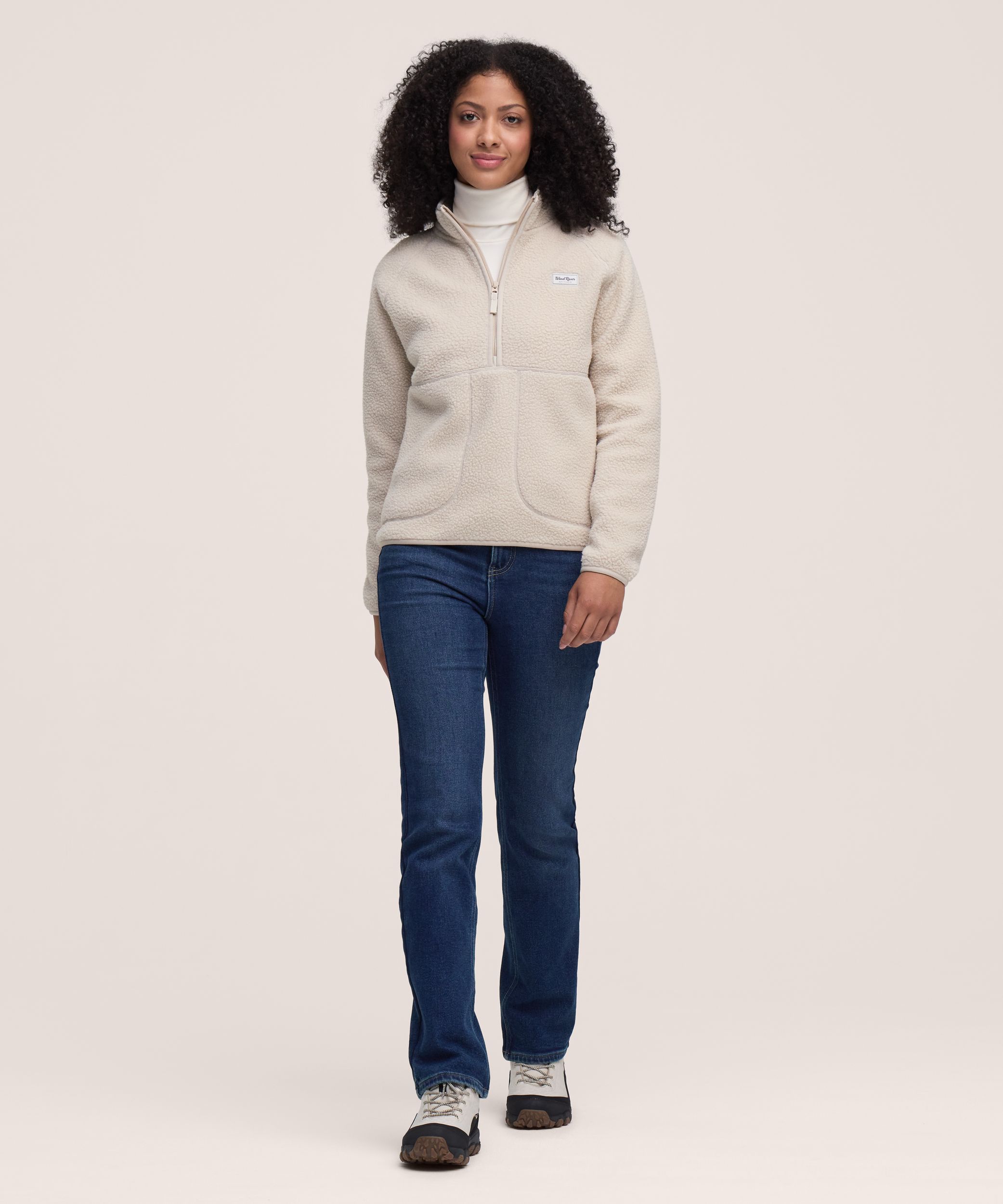 WindRiver Women's T-Max Sherpa 1/2 Zip Pullover