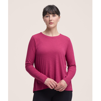 T-shirt à manches longues avec pli arrière pour femmes, Shambhala