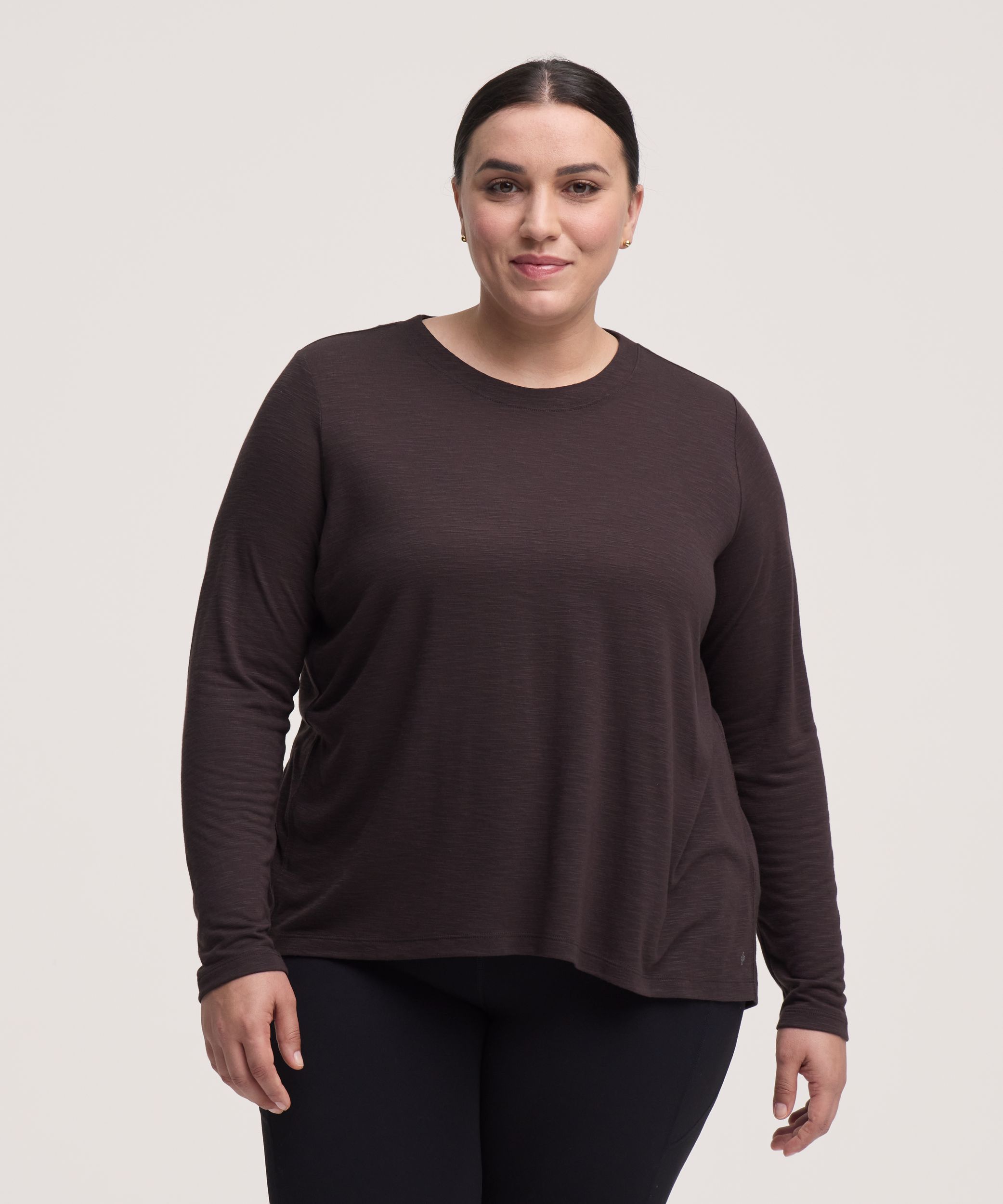 Shambhala Women's Long Sleeve Back Pleat T-Shirt