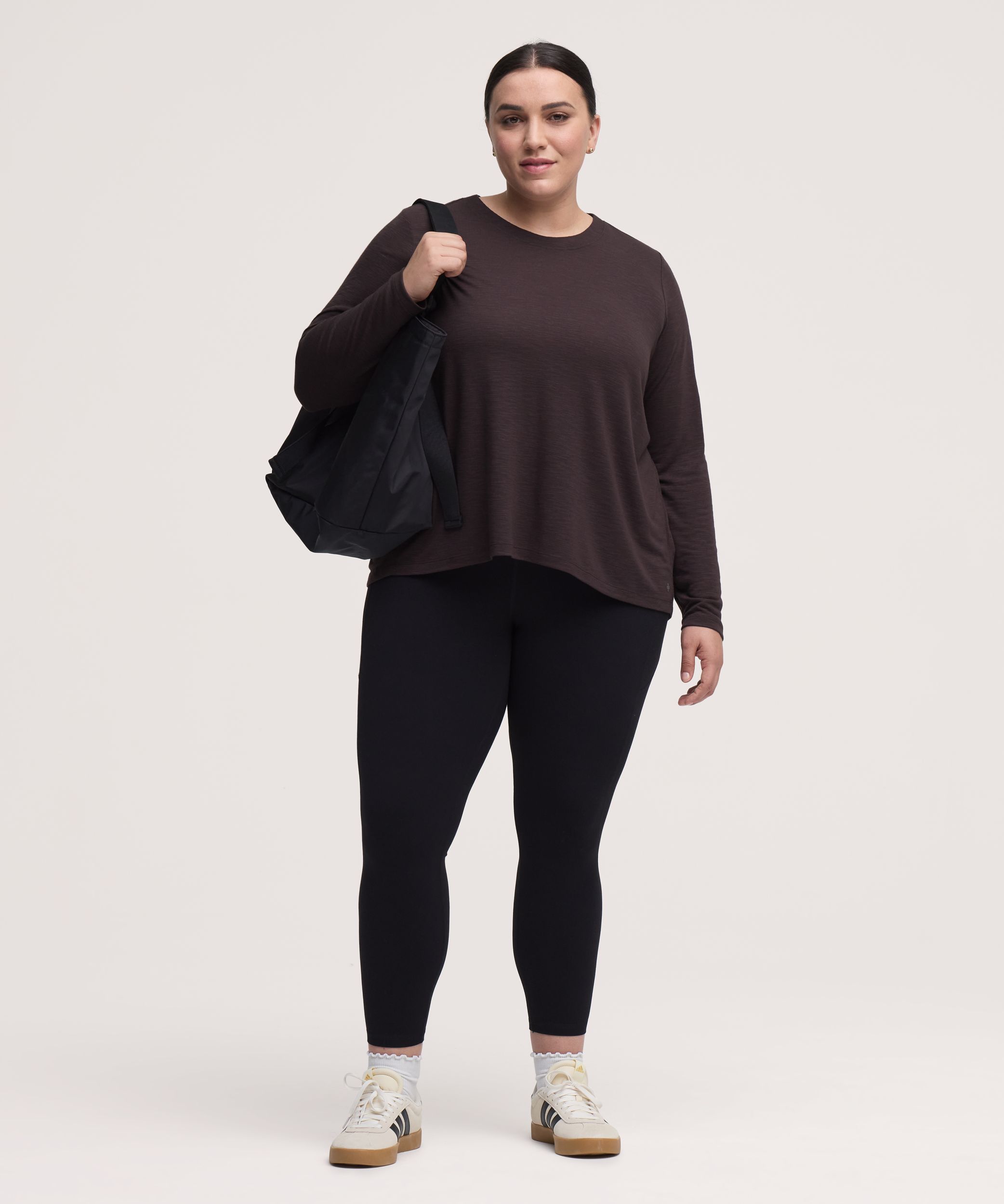 Shambhala Women's Long Sleeve Back Pleat T-Shirt