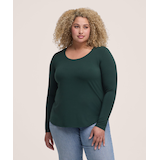 Denver Hayes Women's Long Sleeve Relaxed Scoop Neck T-Shirt