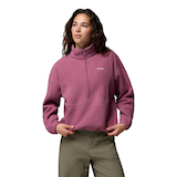 Veste en molleton à demi-fermeture à glissière pour femmes, Timber Meadow, Columbia Front_Flat