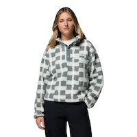 Columbia Women's Helvetia Printed II Cropped Half-Snap Fleece Pullover