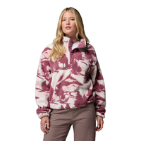 Columbia Women's Helvetia Printed II Cropped Half-Snap Fleece Pullover
