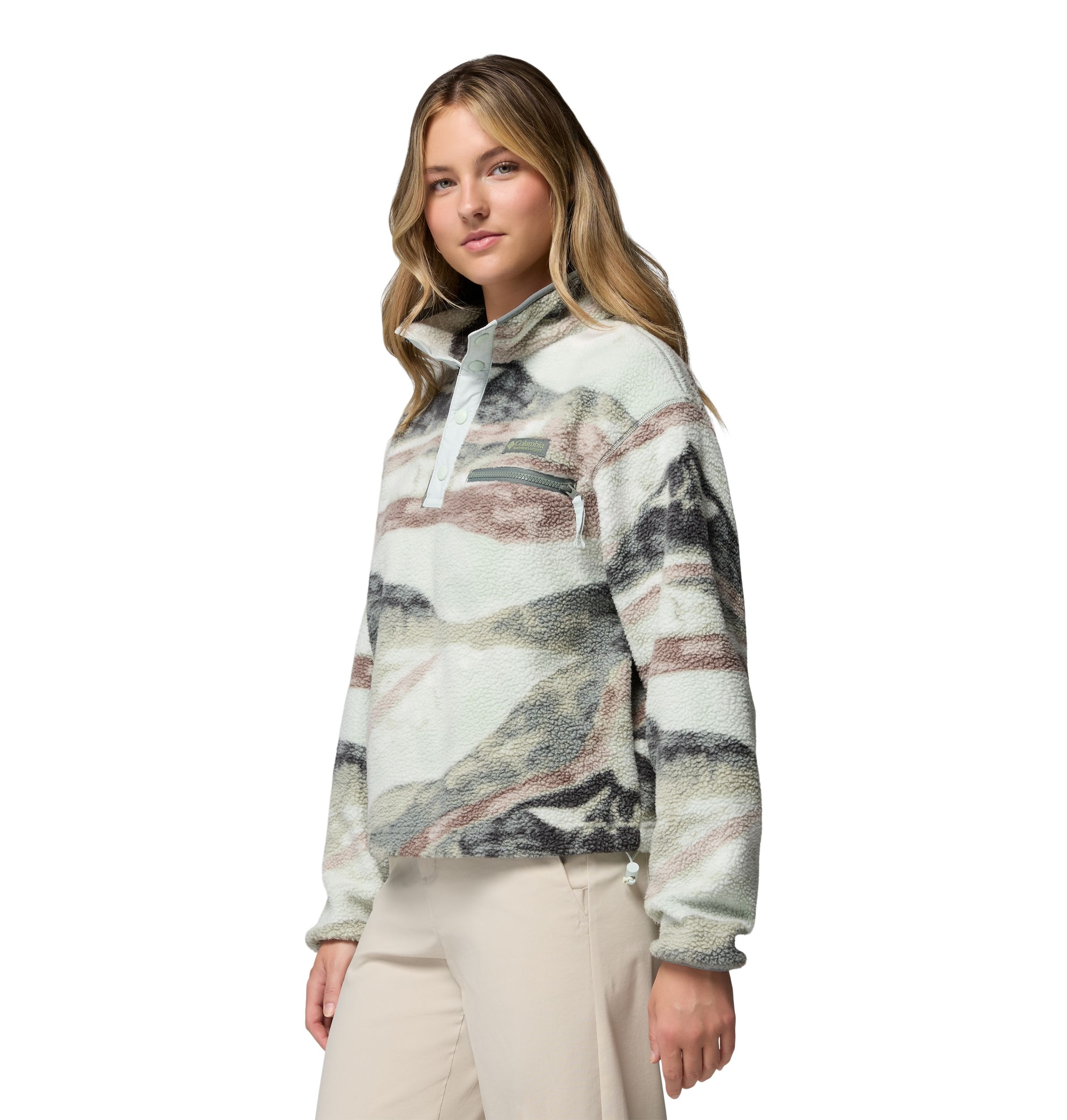 Columbia Women's Helvetia™ Ii Printed Cropped Fleece Top