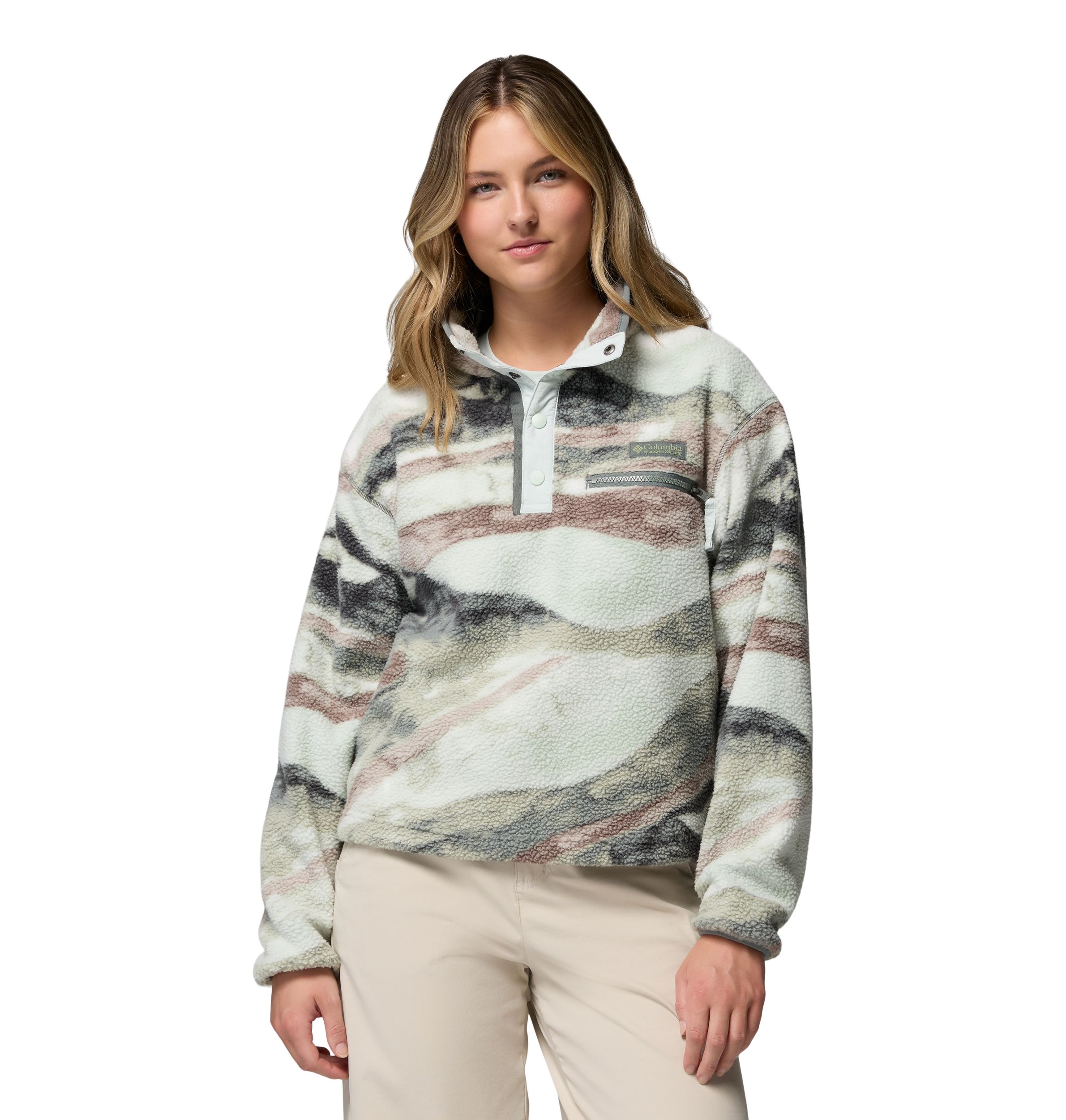 Columbia Women's Helvetia™ Ii Printed Cropped Fleece Top