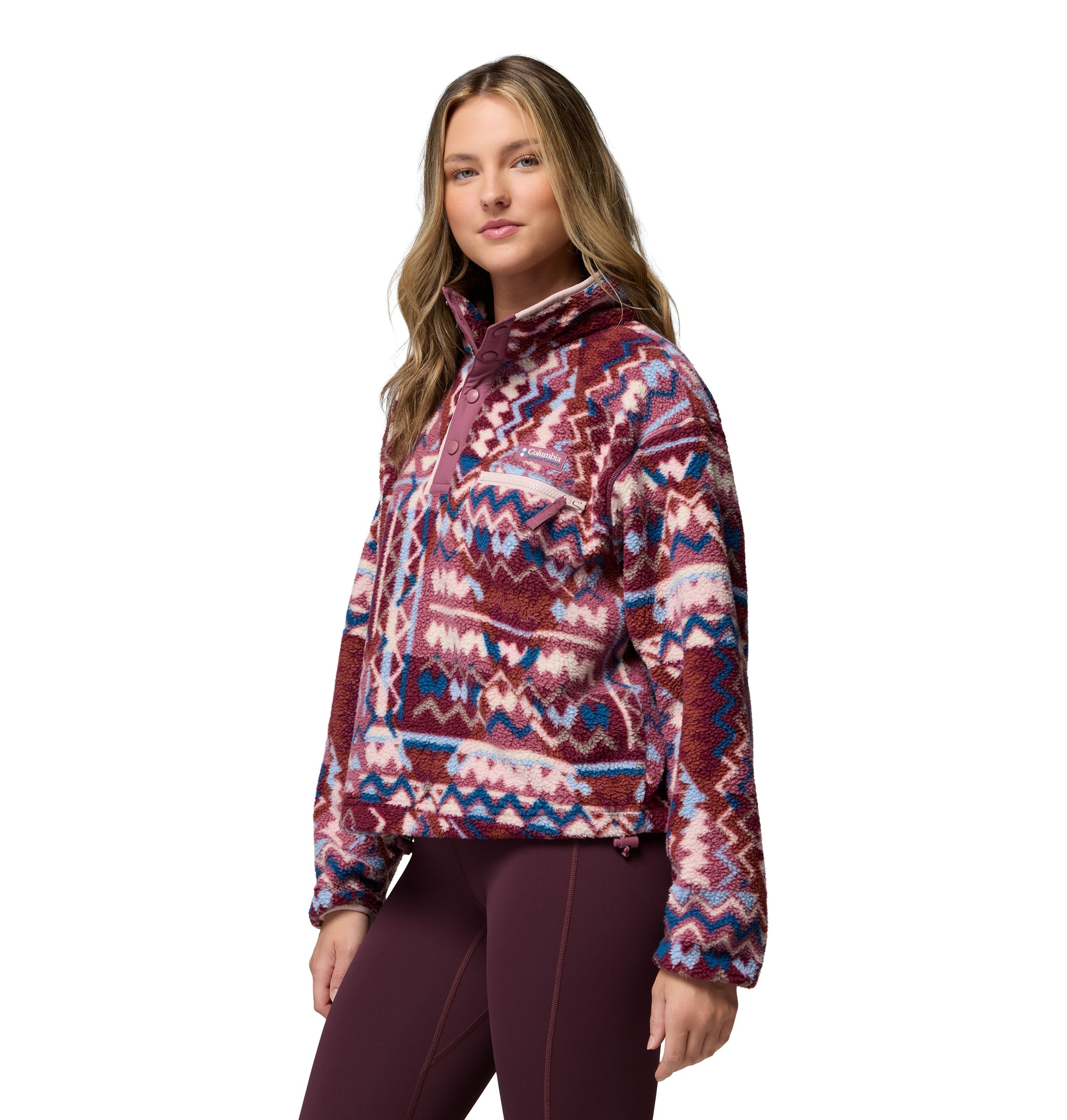 Columbia Women's Helvetia™ Ii Printed Cropped Fleece Top