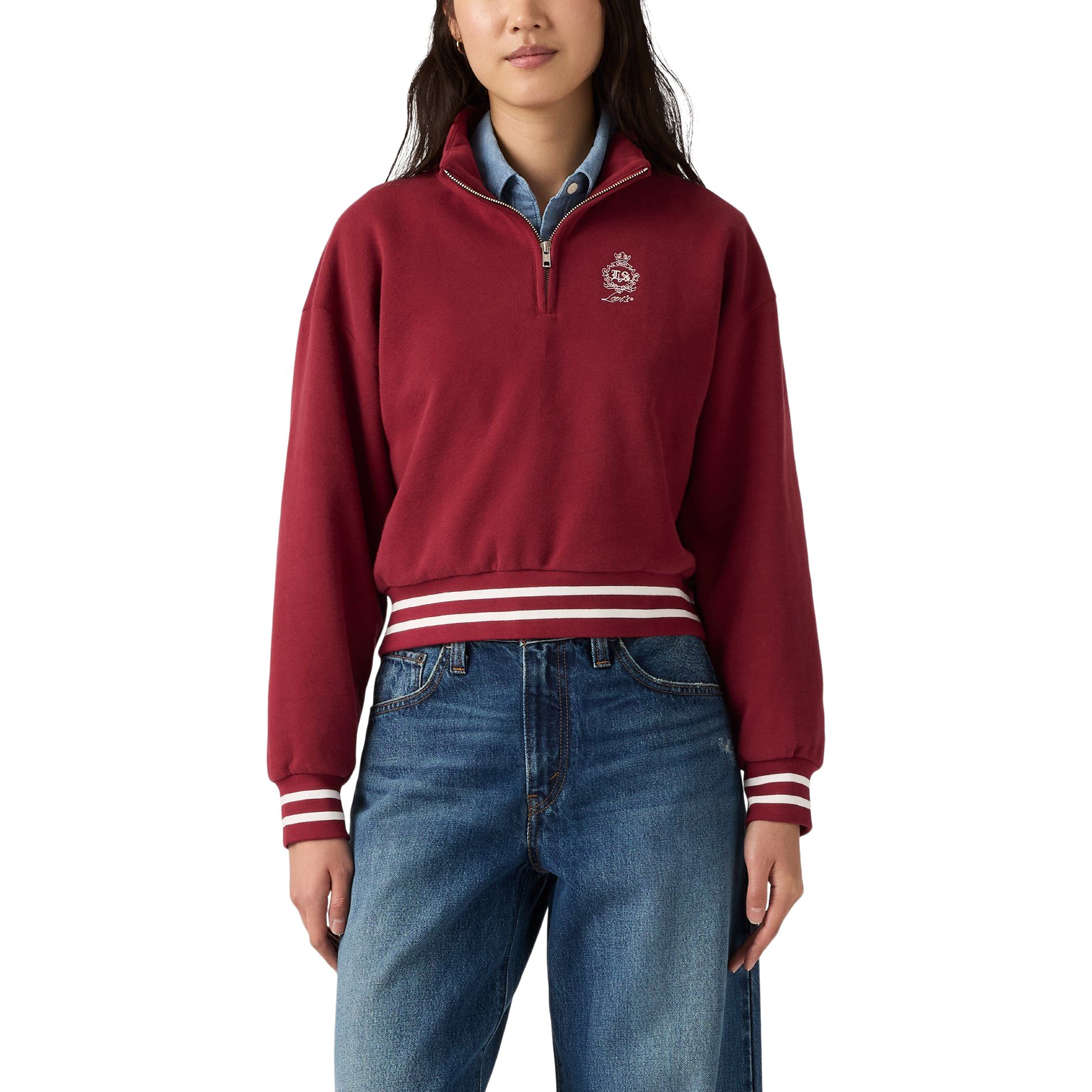 Levi's Women's Graphic Everyday 1/4 Zip Sweatshirt