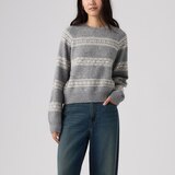 Chandail en molleton à col ras du cou et motif Jacquard pour femmes, Jolie, Levi’s