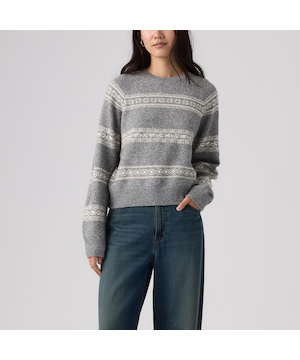 Levi's Women's Jolie Fairisle Sweatshirt Sweater