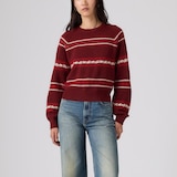 Levi's Women's Jolie Fairisle Warm Sweatshirt Sweater Front_Flat