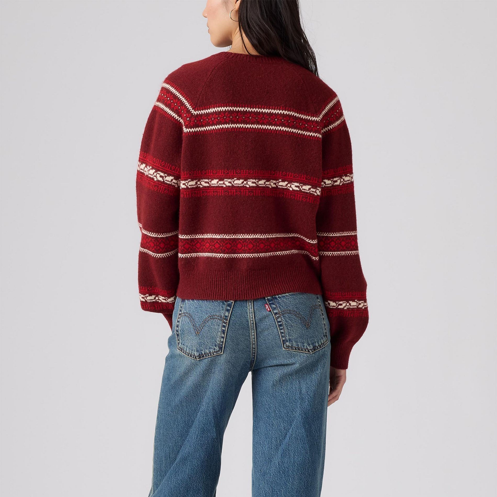 Levi's Women's Jolie Fairisle Warm Sweatshirt Sweater