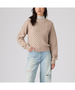 Levi's Women's Jolie Cable Crewneck Sweater