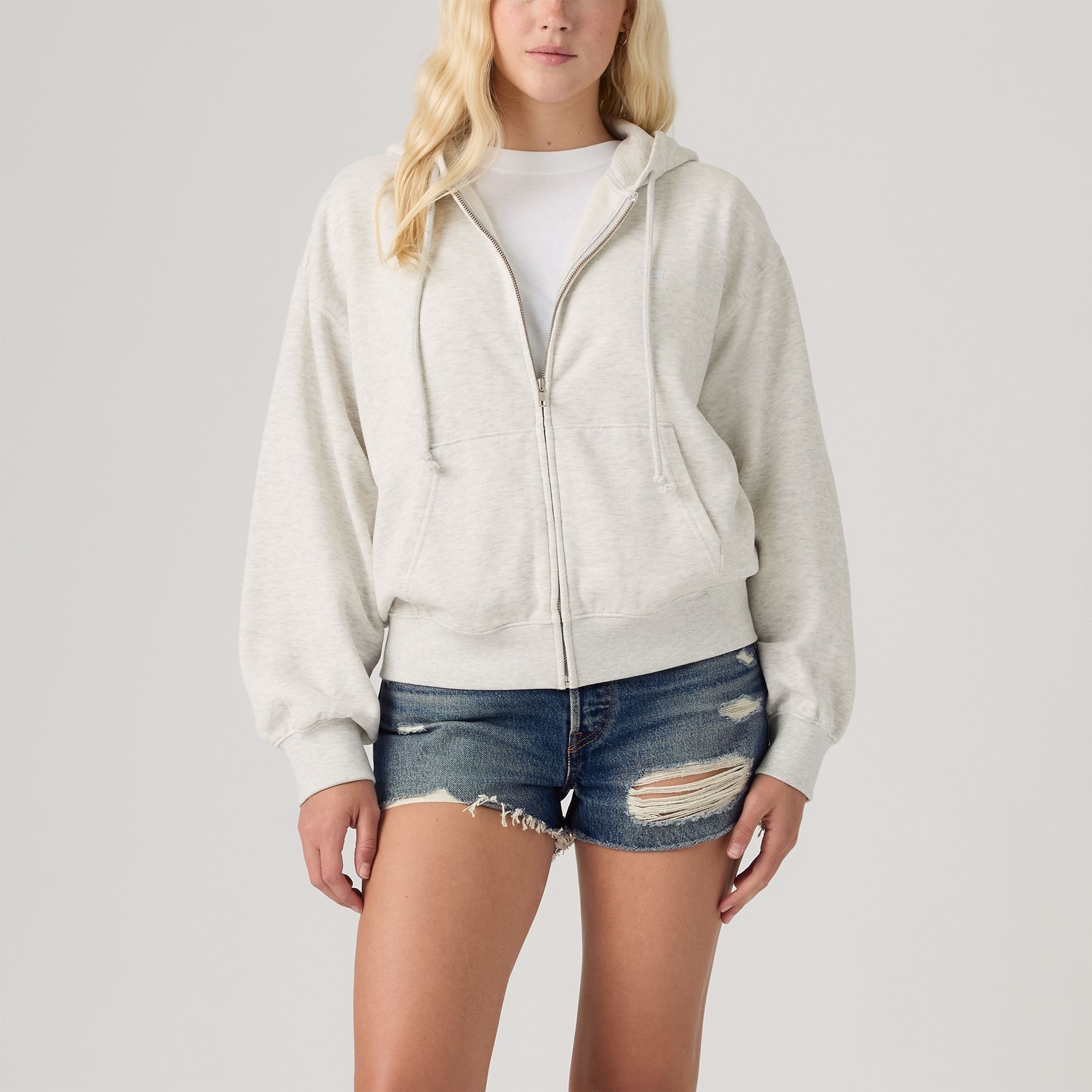 Chandail en molleton à capuche de tous les jours avec glissière pleine longueur pour femmes, Levi’s