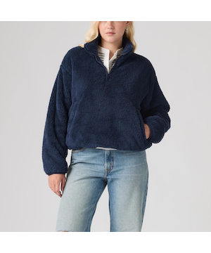 Chandail en molleton de sherpa à glissière 1/4 pour femmes, Atwood, Levi’s