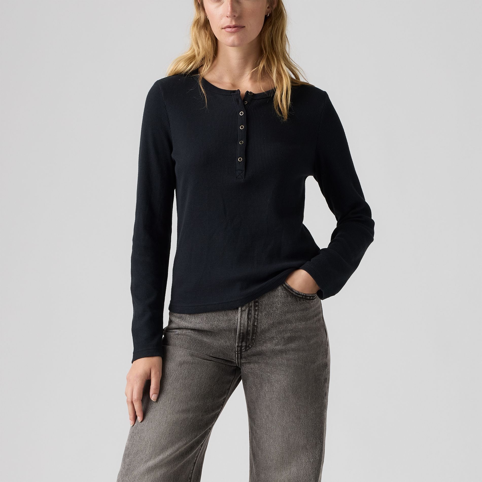 Haut Henley en tricot gaufré pour femmes, Rooney, Levi’s