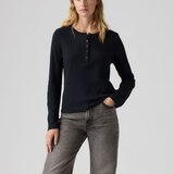 Haut Henley en tricot gaufré pour femmes, Rooney, Levi’s Front_Flat