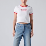 Levi's Women's Graphic Hayes Cropped T-Shirt Front_Flat