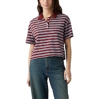 Levi's Women's Didion Short Sleeve Rugby Polo Shirt Front_Flat