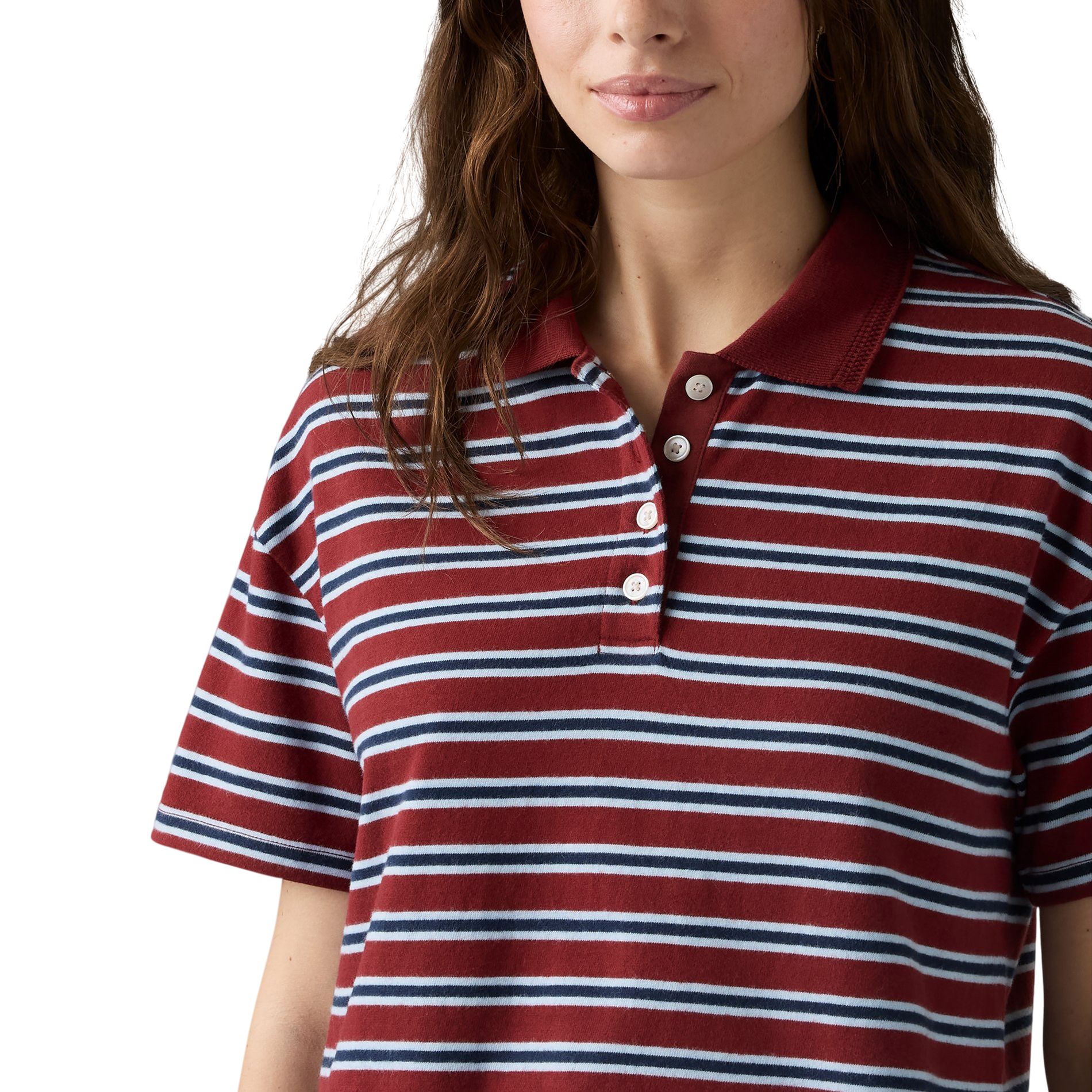 Levi's Women's Didion Short Sleeve Rugby Polo Shirt