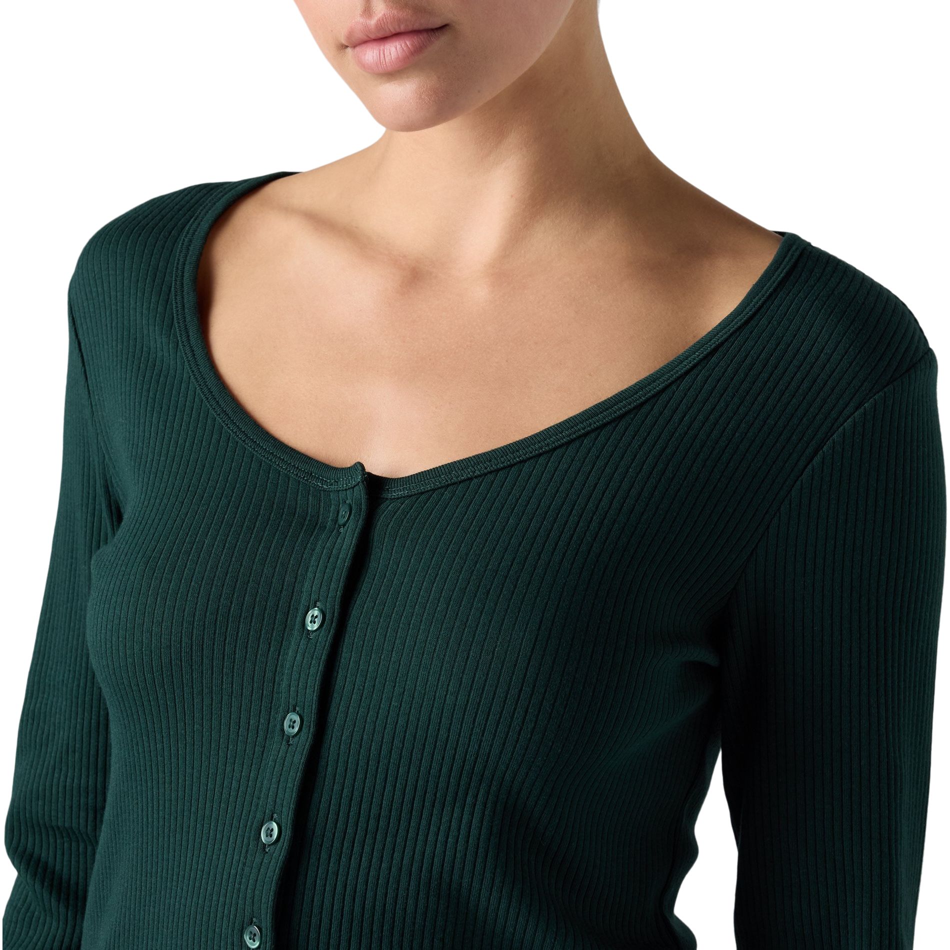 Levi's Women's Austen Long Sleeve Button Thru Top