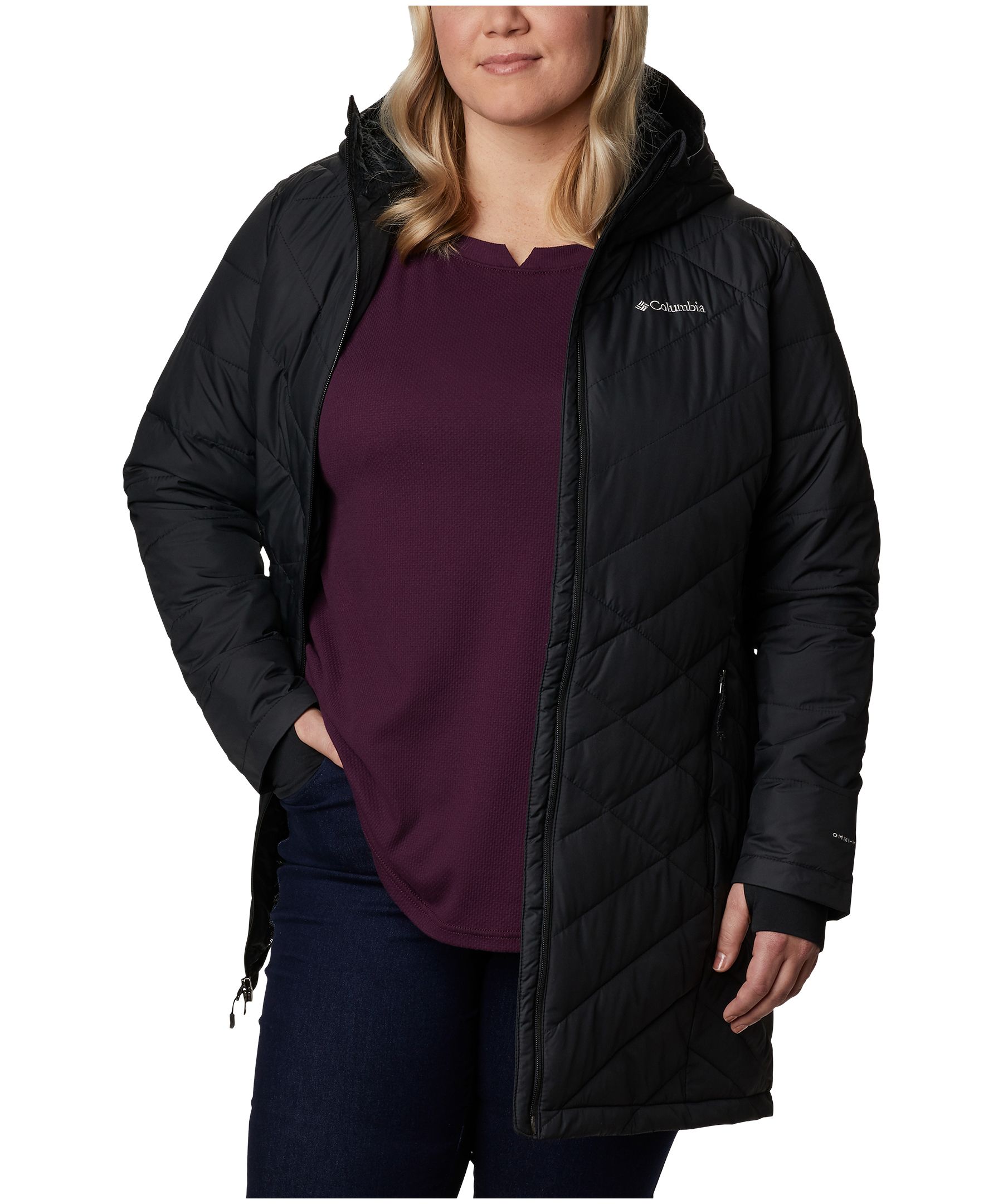 Columbia plus size omni hotsell heat jacket