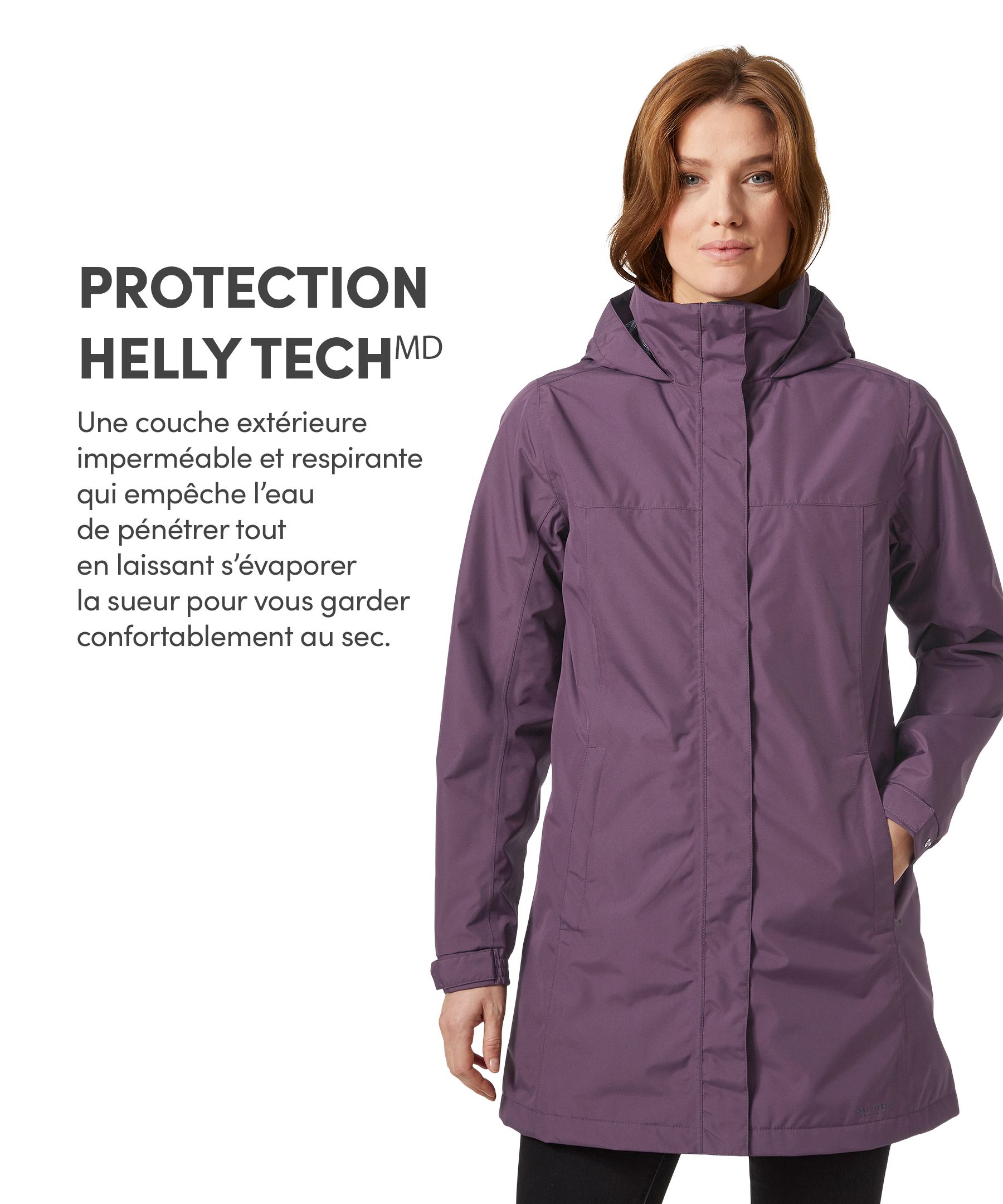 Longue veste isolée imper-respirante avec HELLY TECH® Helly Hansen pour femmes