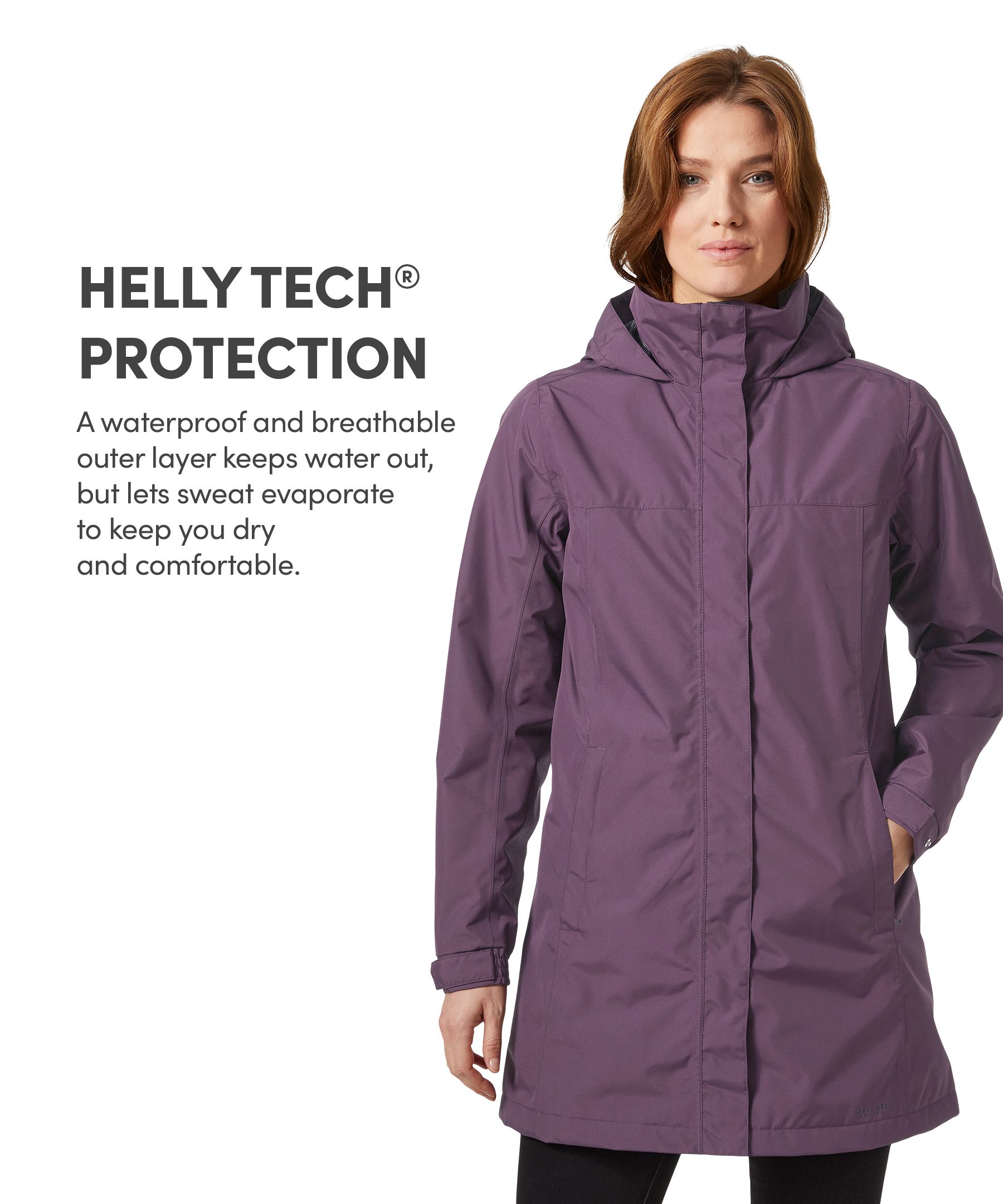 Helly Hansen Women's Aden HELLY TECH® Waterproof-Breathable Long Insulated Rain Jacket
