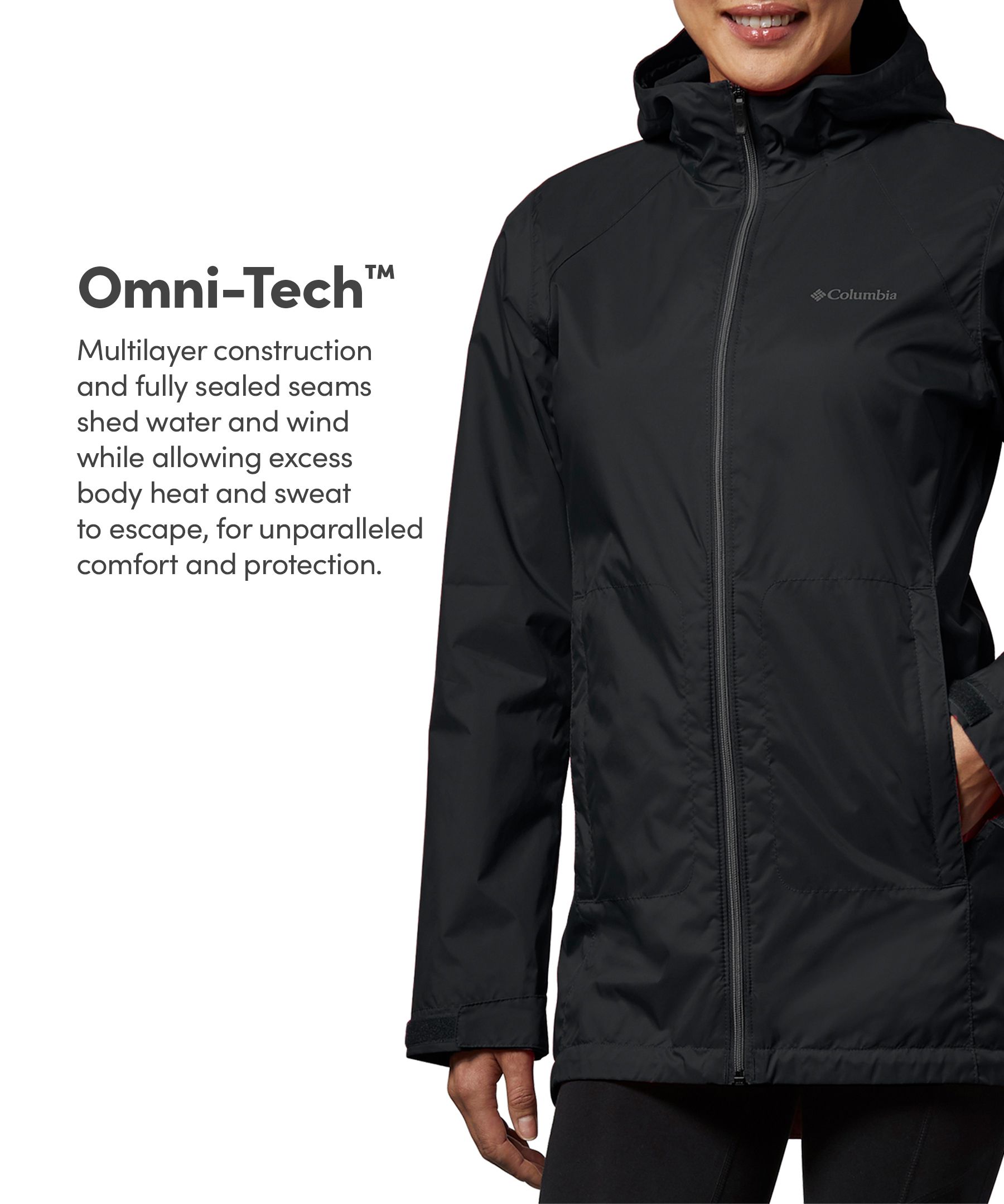 Columbia Women's Switchback Omni-TECH™ Waterproof-Breathable Lined Rain Jacket