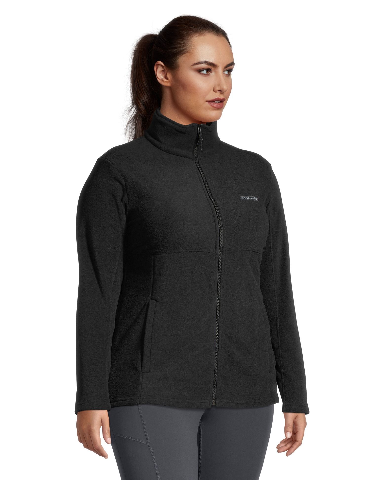 Black fleece womens full zip hot sale