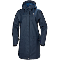 Helly Hansen Women's Moss Helox Waterproof Long Rain Jacket Front_Flat