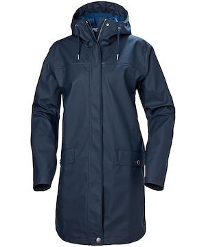 Helly Hansen Women's Moss Helox+ PU Waterproof Hooded Long Rain Jacket