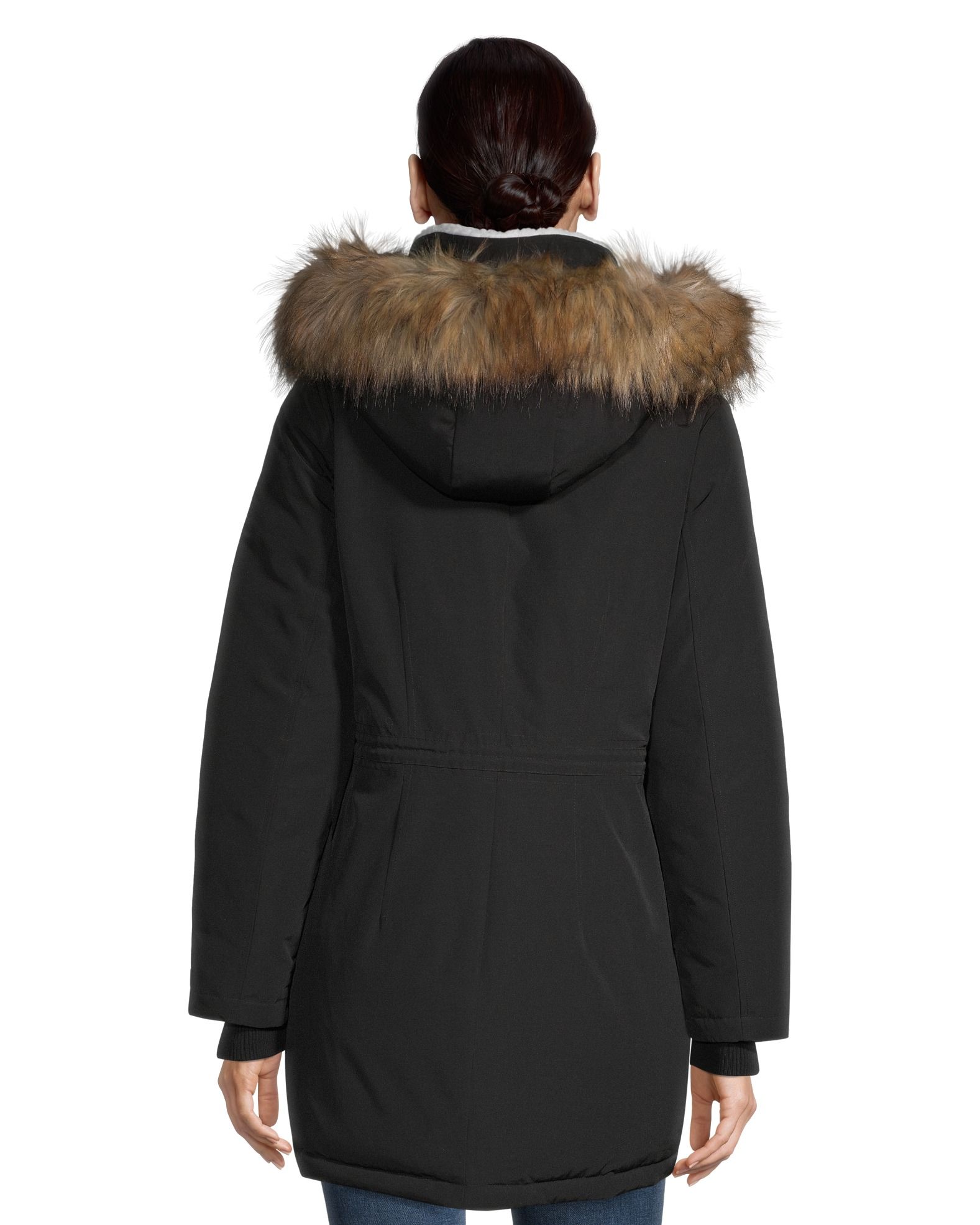 Women's nine west hooded anorak hot sale rain parka