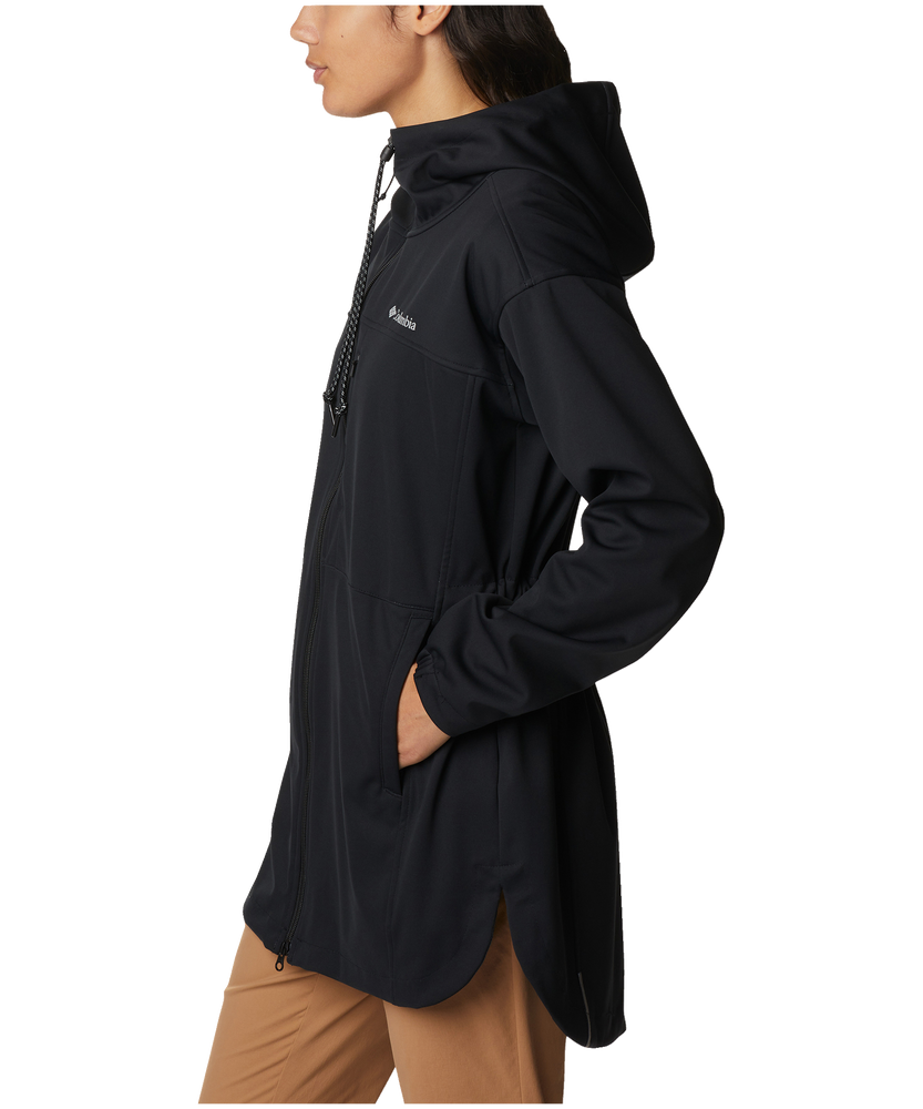 Long soft shell womens outlet jacket