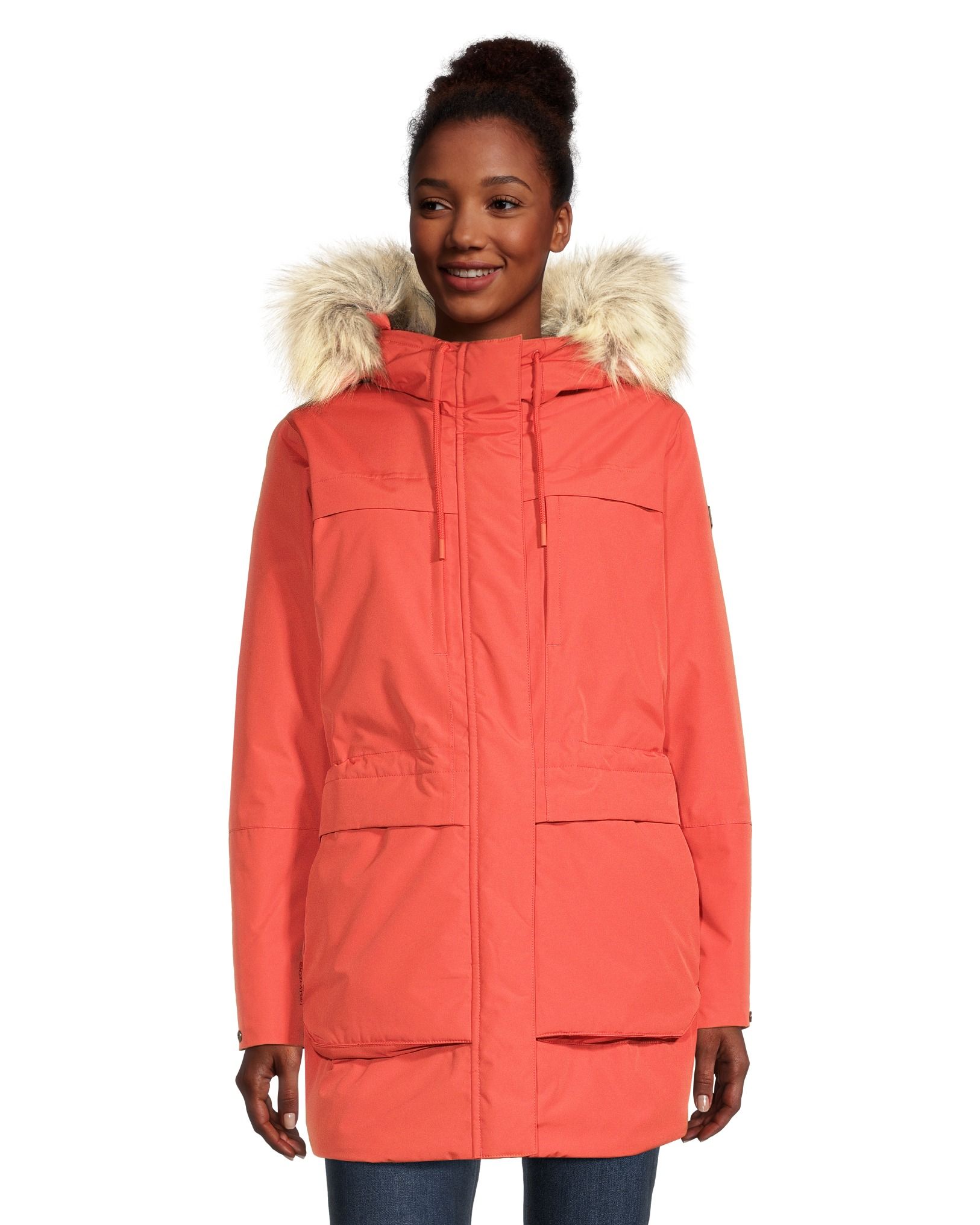 Parka Jakke Red Fur Coat Everest Regular Fit Parka Jacket With Fur