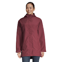 Helly Hansen Women's 77 HELLY TECH® Waterproof-Breathable Long Rain Jacket Front_Flat