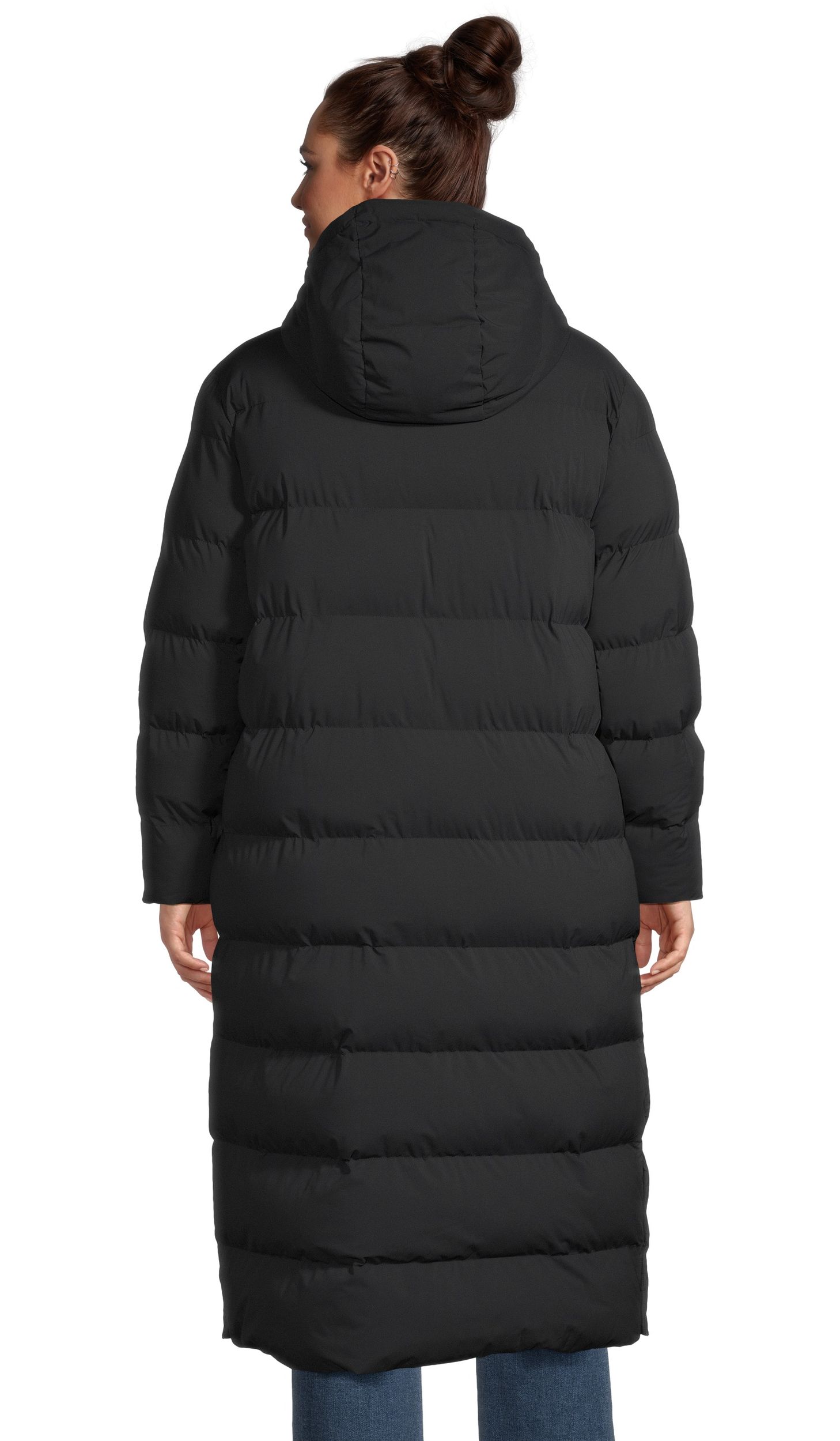 Nike women's long puffer on sale coat